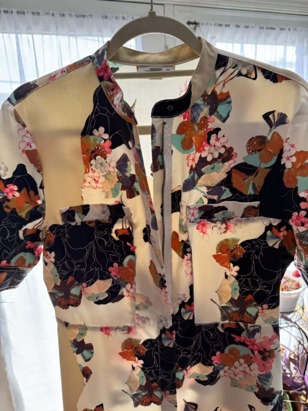 3-1 Phillip Lim Shirt Dress, Floral Abstract Medium - Picture 16 of 16